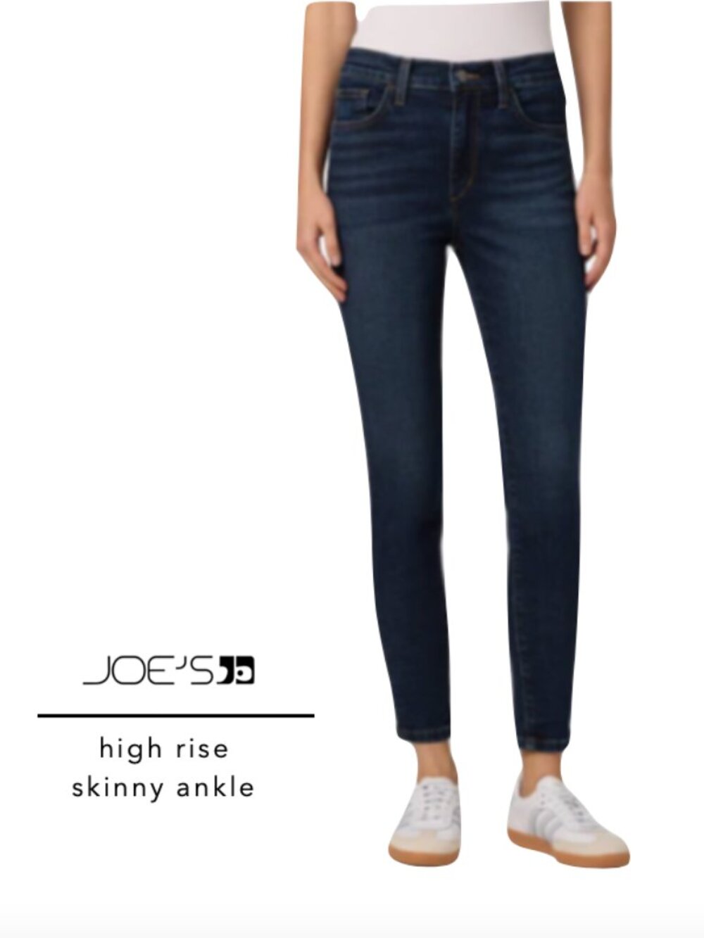 2/$29 Joes womens Jeans size 28 blue high rise skinny ankle Nina